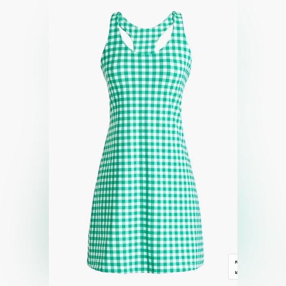 J. Crew | Dresses | J Crew Active Dress In Green Gingham Print Size Xl |  Poshmark